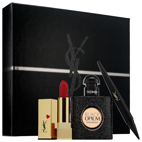 yves saint laurent perfume black opium gift set|Black Opium 30ml gift set.